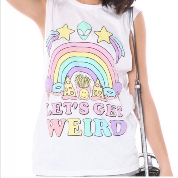 Let's get weird Jac Vanek tank 😊🦄🌈 - Picture 2 of 4